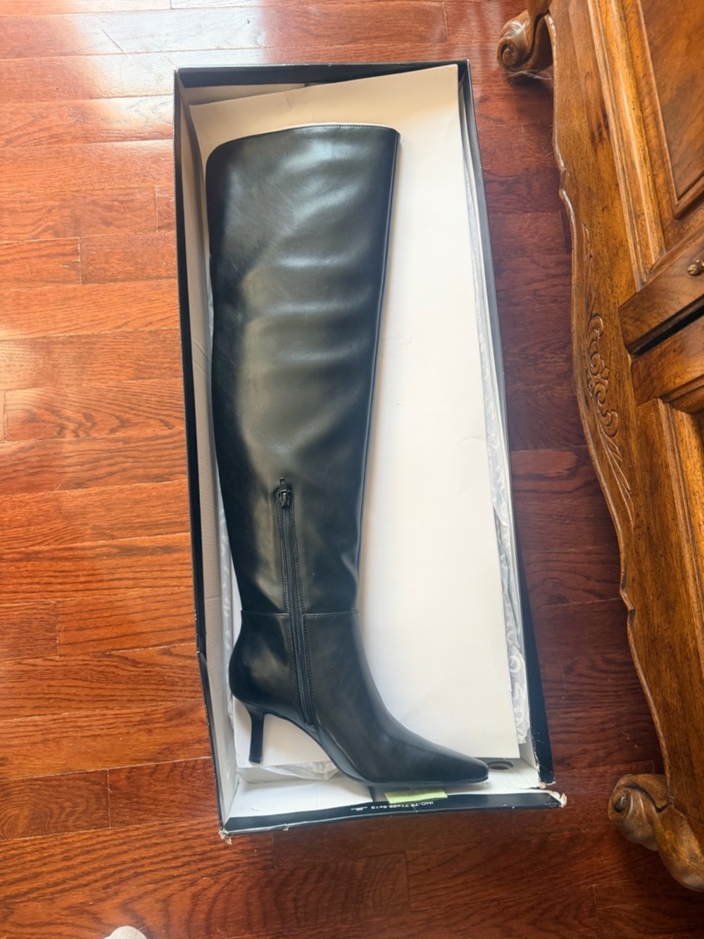 INC International Concepts Black Over-the-Knee Pointed Toe Boot